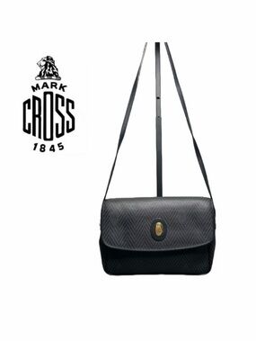 Mark Cross VINTAGE Crossbody or Shoulder Bag with‎ Herringbone Print